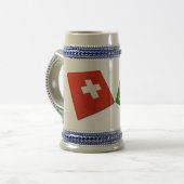 Chope À Bière Drapeaux de la Suisse et du Thurgau (Devant gauche)