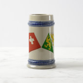 Chope À Bière Drapeaux de la Suisse et du Thurgau (Centre)