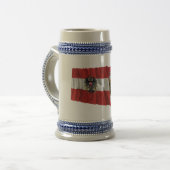 Chope À Bière Drapeaux de ondulation de l'Autriche et de (Devant gauche)
