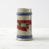 Chope À Bière Drapeaux de ondulation de l'Autriche et de (Centre)
