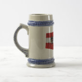 Chope À Bière Drapeaux de ondulation de l'Autriche et de (Gauche)