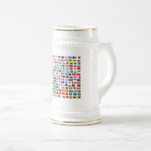 Chope À Bière Drapeaux mondiaux (Devant droit)