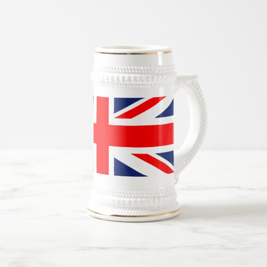 Chope À Bière Drapeaux Union Jack (Devant droit)