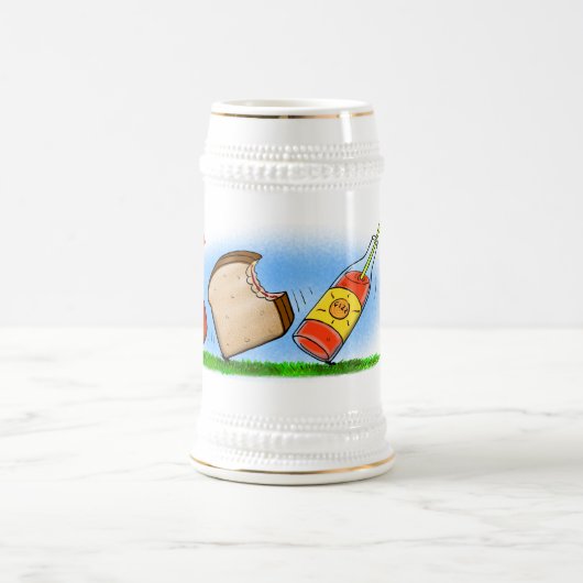 Chope À Bière Drôle de dessin animé de fourmis (Centre)