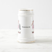 Chope À Bière Drôle dessin animé de cigogne en marabou (Centre)