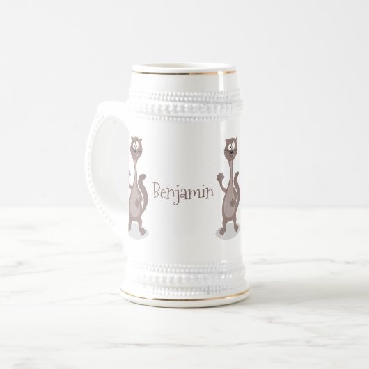 Chope À Bière Drôle dessin animé en toile (Devant gauche)