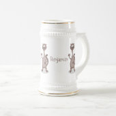 Chope À Bière Drôle dessin animé en toile (Devant droit)