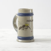 Chope À Bière Drôle dessin d'insecte moustique (Devant gauche)