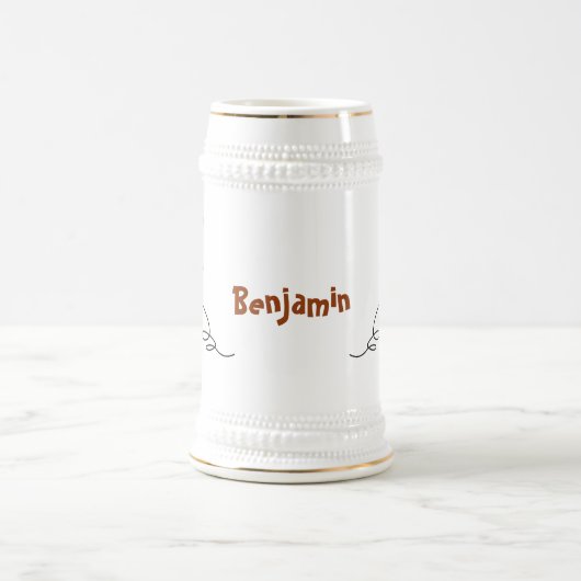 Chope À Bière Drôle lézard chantant avec bande dessinée de micro (Centre)