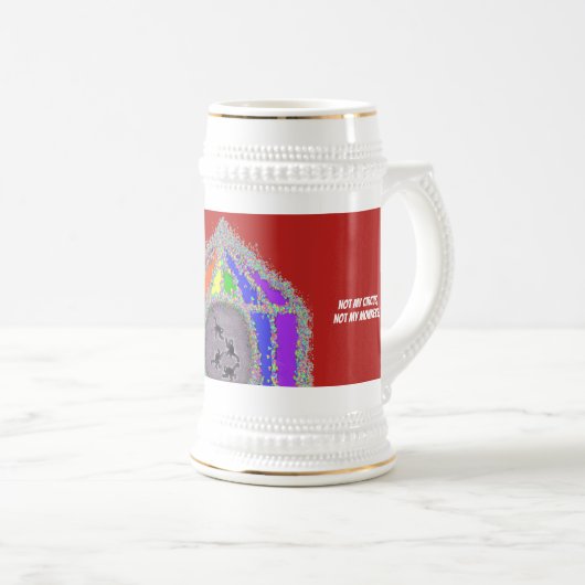 Chope À Bière Drôle singes (Devant droit)