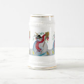 Chope À Bière DRUNKEN SNOWMAN - Customisé (Centre)