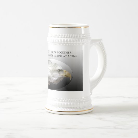 Chope À Bière Eagles ne s'assemblent pas ensemble Stein (Devant droit)