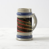 Chope À Bière Éclairage du bâtiment Gris/Bleu Stein 22 oz (Devant droit)
