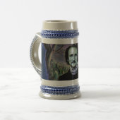 Chope À Bière Edgar Allan Poe gothique (Devant gauche)
