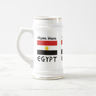 Chope À Bière Egypte et Dlag égyptien avec votre nom
