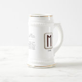 Chope À Bière Ehwaz RuneStone Stein (Devant droit)