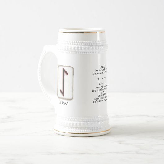 Chope À Bière Eihwaz RuneStone Stein (Devant gauche)