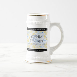 Chope À Bière Élégant 18ème anniversaire de Mariage de porcelain