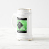 Chope À Bière Élégant 20e anniversaire de Mariage d'émeraude (Devant gauche)
