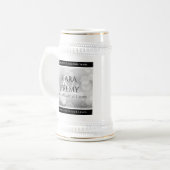 Chope À Bière Élégant 25e anniversaire de Mariage d'argent (Devant gauche)