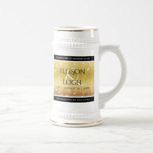 Chope À Bière Élégant 27e anniversaire de Mariage de musique