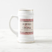 Chope À Bière Élégant 37e anniversaire du Mariage Alabaster (Gauche)