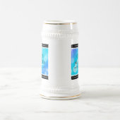 Chope À Bière Élégant 41ème anniversaire Mariage de Topaz Bleu (Centre)