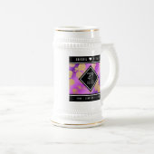 Chope À Bière Élégant 47e anniversaire du Mariage Améthyste (Devant droit)