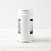 Chope À Bière Élégant 70e anniversaire de Mariage Platinum (Centre)