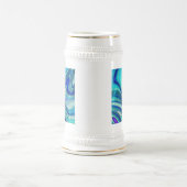 Chope À Bière Elégant Aquamarine Paua Rainbow Shell inspiré (Centre)