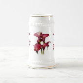Chope À Bière Élégant Calla Lilies (Centre)