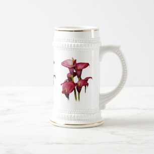 Chope À Bière Élégant Calla Lilies