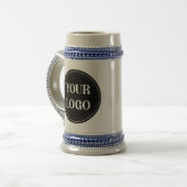 Chope À Bière élégant, contemporain, poli et personnalisable (Devant gauche)