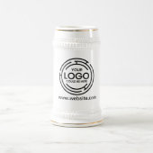 Chope À Bière Élégant logo de petite entreprise (Centre)