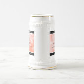 Chope À Bière Elégante 35ème anniversaire de Mariage de corail (Centre)