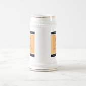 Chope À Bière Élégante 5ème anniversaire de Mariage de bois (Centre)