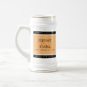 Chope À Bière Élégante 5ème anniversaire de Mariage de bois (Gauche)