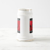 Chope À Bière Élégante fête du 15e anniversaire du Mariage Rose (Centre)