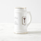Chope À Bière Elhaz RuneStone Stein (Devant droit)