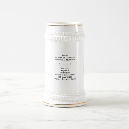 Chope À Bière Elhaz RuneStone Stein (Centre)