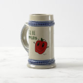 Chope À Bière ELLE SERA APPLES Stein (Devant gauche)