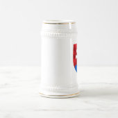 Chope À Bière Emblème de la Slovaquie pour Slovaks (Centre)