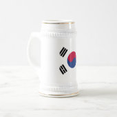 Chope À Bière Emblème du drapeau sud-coréen (Devant gauche)