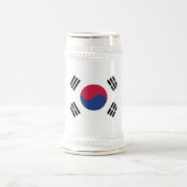 Chope À Bière Emblème du drapeau sud-coréen (Centre)