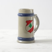 Chope À Bière emblème du liban (Devant droit)