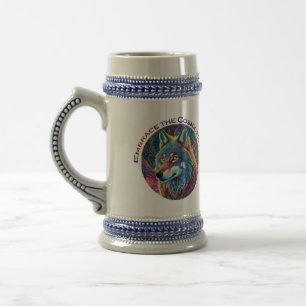 Chope À Bière Embrassez le loup de Howl cosmique