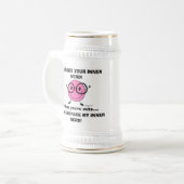 Chope À Bière EMBRASSEZ VOTRE Stein NERD INNER (Devant gauche)