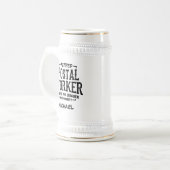 Chope À Bière Employé de poste retraité Mailman retraite personn (Devant gauche)