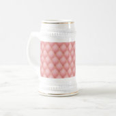 Chope à bière en rose gold capitonnée (Devant gauche)
