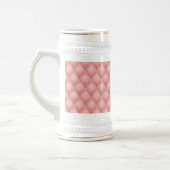 Chope à bière en rose gold capitonnée (Gauche)
